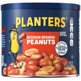 (6 Pack)  Redskin Spanish Peanuts, Roasted Salted Peanuts, Plant Based Protein, 12.5 Oz Steel Can