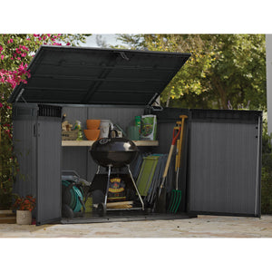 Cortina Mega Premium Modern Horizontal Outdoor Storage Shed