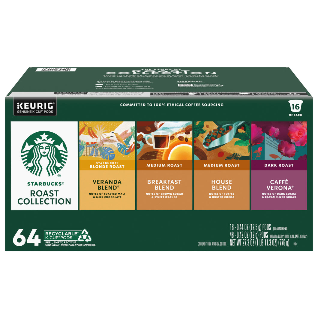 Classic Roasts Variety Pack K-Cup Pod, 64-Count
