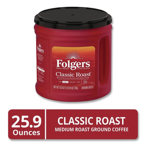 (6 Pack)  Classic Roast Ground Coffee, Medium Roast, 25.9 Oz Canister