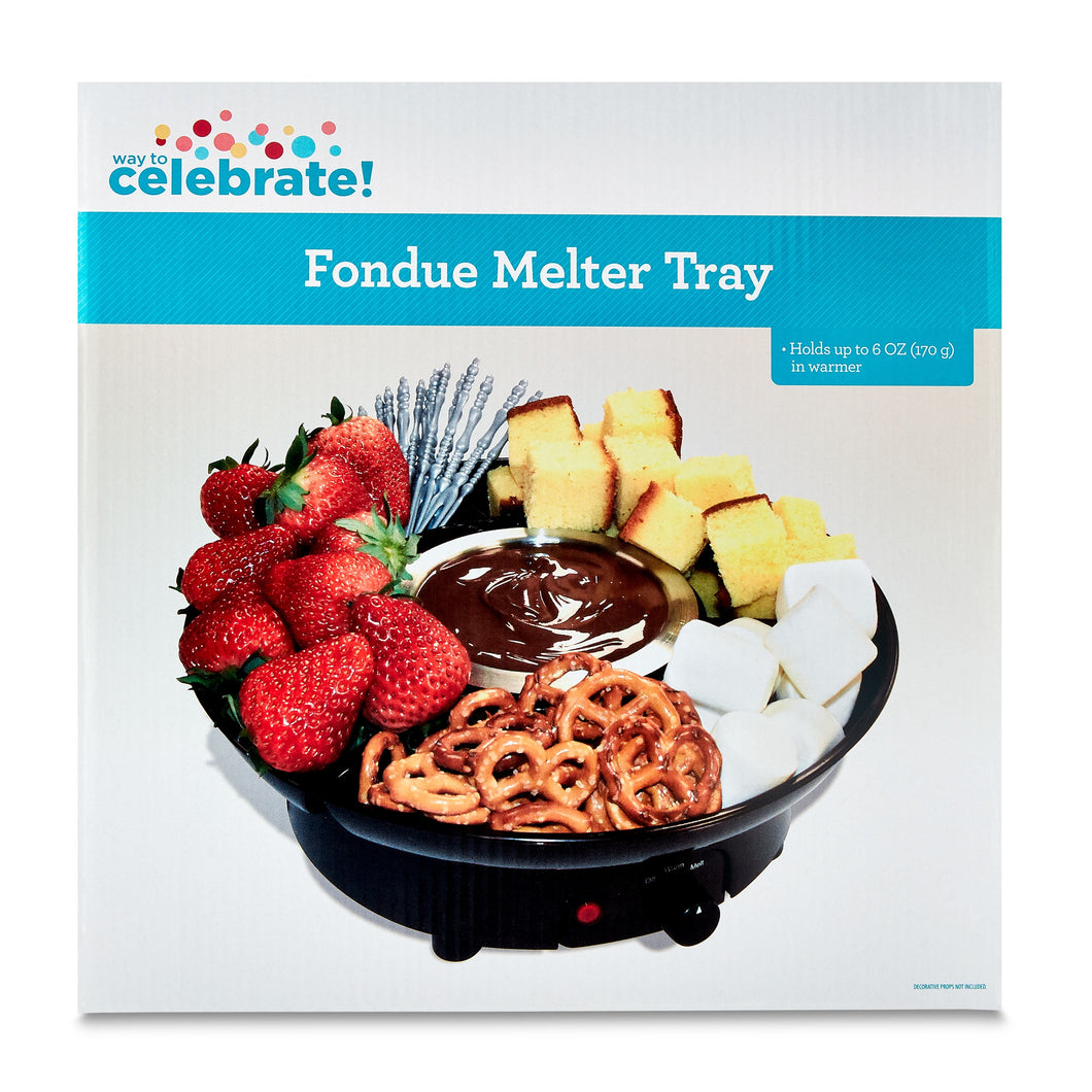 6-Ounce Aluminum Electric Fondue Melter Tray, Black, by