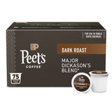 (4 Pack)  Coffee Major Dickason'S Blend Premium Dark Roast Single Serve Coffee Pods, 22 Count