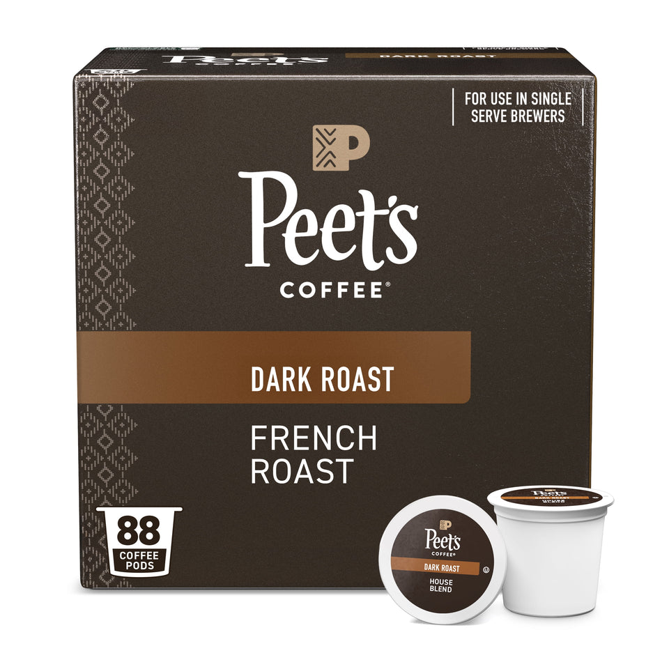(4 Pack)  Coffee Major Dickason'S Blend Premium Dark Roast Single Serve Coffee Pods, 22 Count