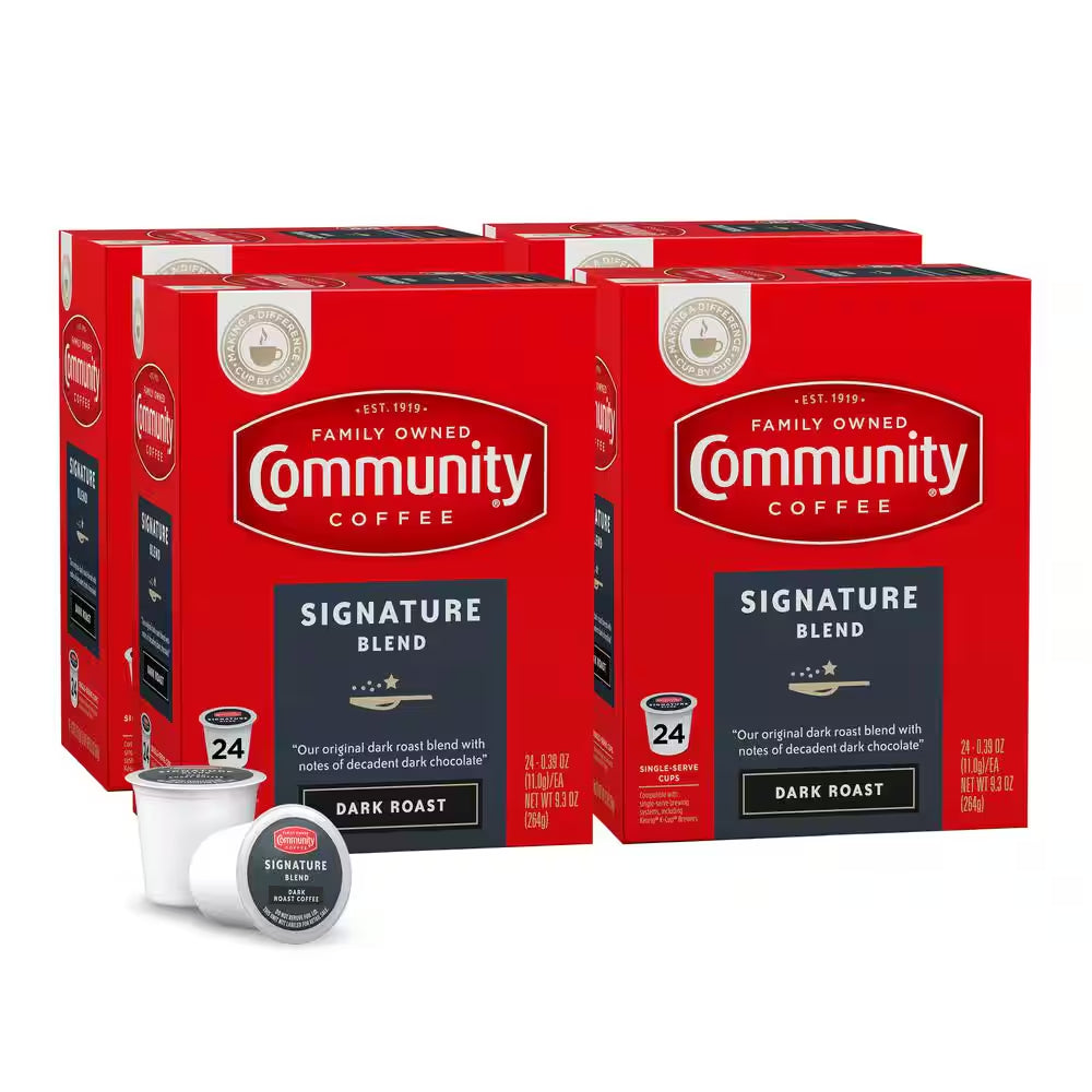 Signature Blend Dark Roast Coffee Single Serve Cups (96-Pack)