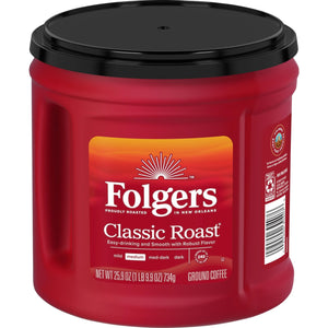 (6 Pack)  Classic Roast Ground Coffee, Medium Roast, 25.9 Oz Canister
