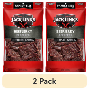 (2 Pack) 10 Ounce  Beef Peppered Jerky 1/1 Count
