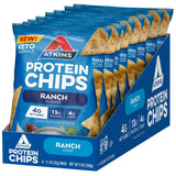 Ranch Flavored Protein Chips, Keto Friendly, Baked Not Fried, Ranch, 8 Count