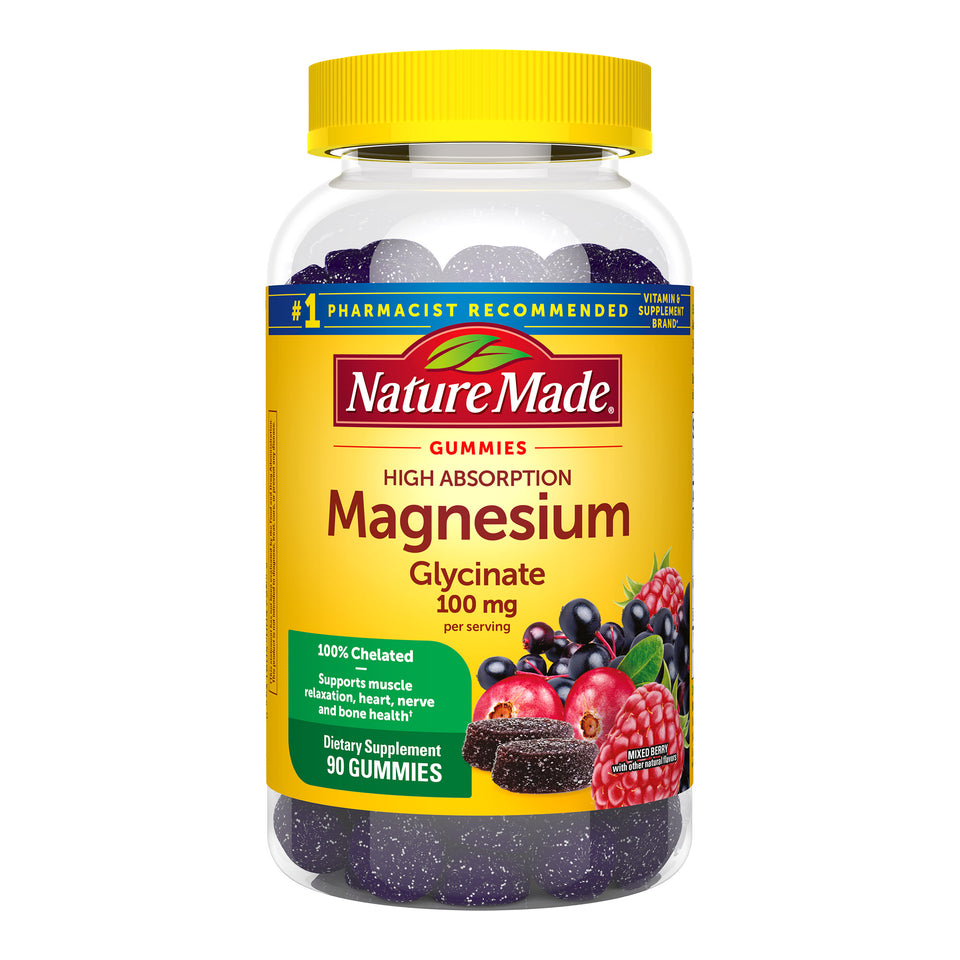 Magnesium Glycinate 100 Mg Gummies, 90 Gummies