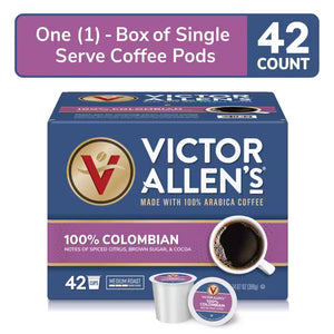 100% Colombian Coffee Medium Roast Single Serve Coffee Pods for Keurig K-Cup Brewers (42 Count)