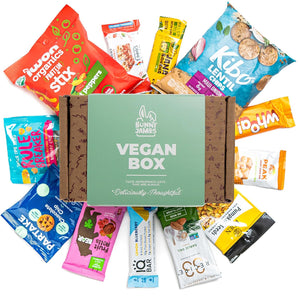 Vegan Gluten-Free Snack Gift Box: Variety of Delicious and Tasty Vegan Candy, Chips, Protein Bars, Cookies - Ideal Gift for Kids, Women, Men, Families and Holidays