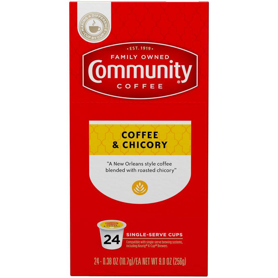 Coffee and Chicory Medium-Dark Roast Coffee Single Serve Pods/K Cups (96-Pack)