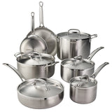 12-Piece Tri-Ply Clad Stainless Steel Cookware Set