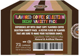 Decaf Variety Pack, Hot or Iced Coffee Pods Variety with Decaf Flavored Coffee Pods for Keurig K Cups Machines, 72 Count