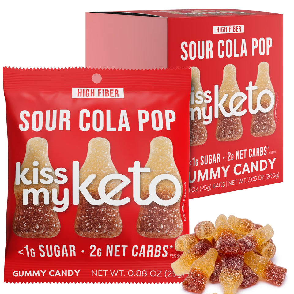 Gummy Candy, Sour Bears, 8 Bags, 0.88 Oz (25 G)
