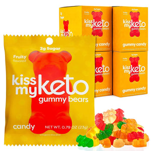 Gummy Candy, Sour Bears, 8 Bags, 0.88 Oz (25 G)