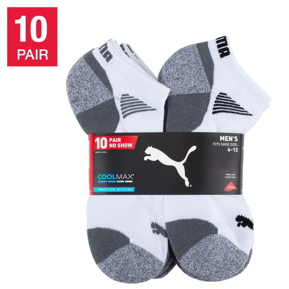 Men'S No Show Sock, 10-Pair