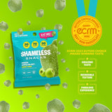 s - Healthy Low Calorie Snacks, Low Carb Keto Gummies (Gluten Free & Non GMO Candy) - 6 Pack Green Apple Blast