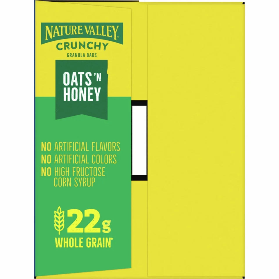 (6 Pack)  Crunchy Granola Bars, Oats 'N Honey, 48 Count, 35.76 Oz (24 Pouches)