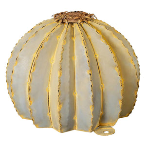 Golden Barrel Torch Sculpture by