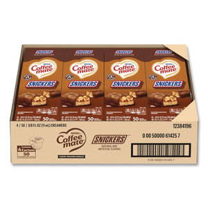 12384196 0.38 Oz. Mini Cups Liquid Coffee Creamer - Snickers (200/Carton)