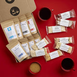 Deluxe Coffee + Biscotti Gift Box | Specialty Coffee Gift Set | Gourmet Coffee Kit | Coffee Gifts for Women and Men | Care Package | Whole Bean Coffee | 16 Piece Variety Set