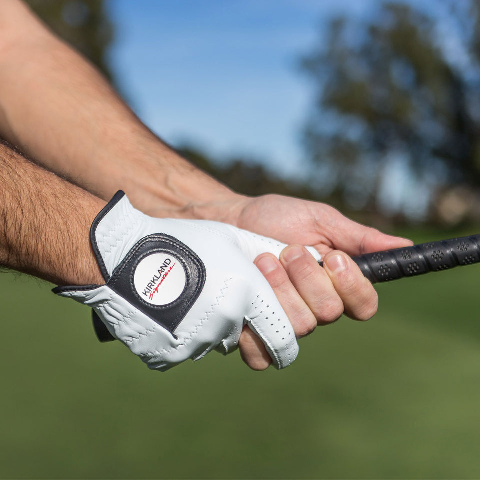 Leather Golf Glove Left Handed, 4-Pack