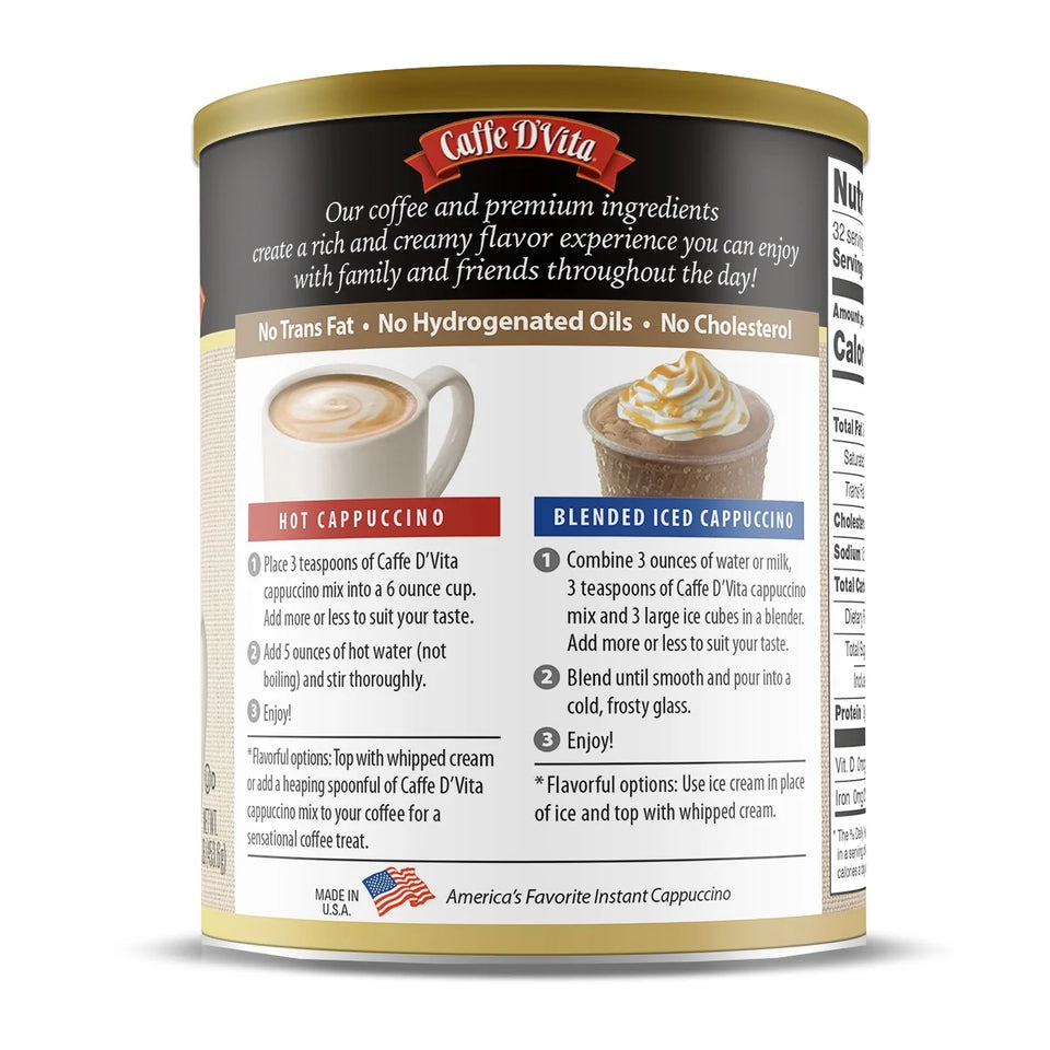 (6 Pack)  French Vanilla Cappuccino, 16 Oz Canister