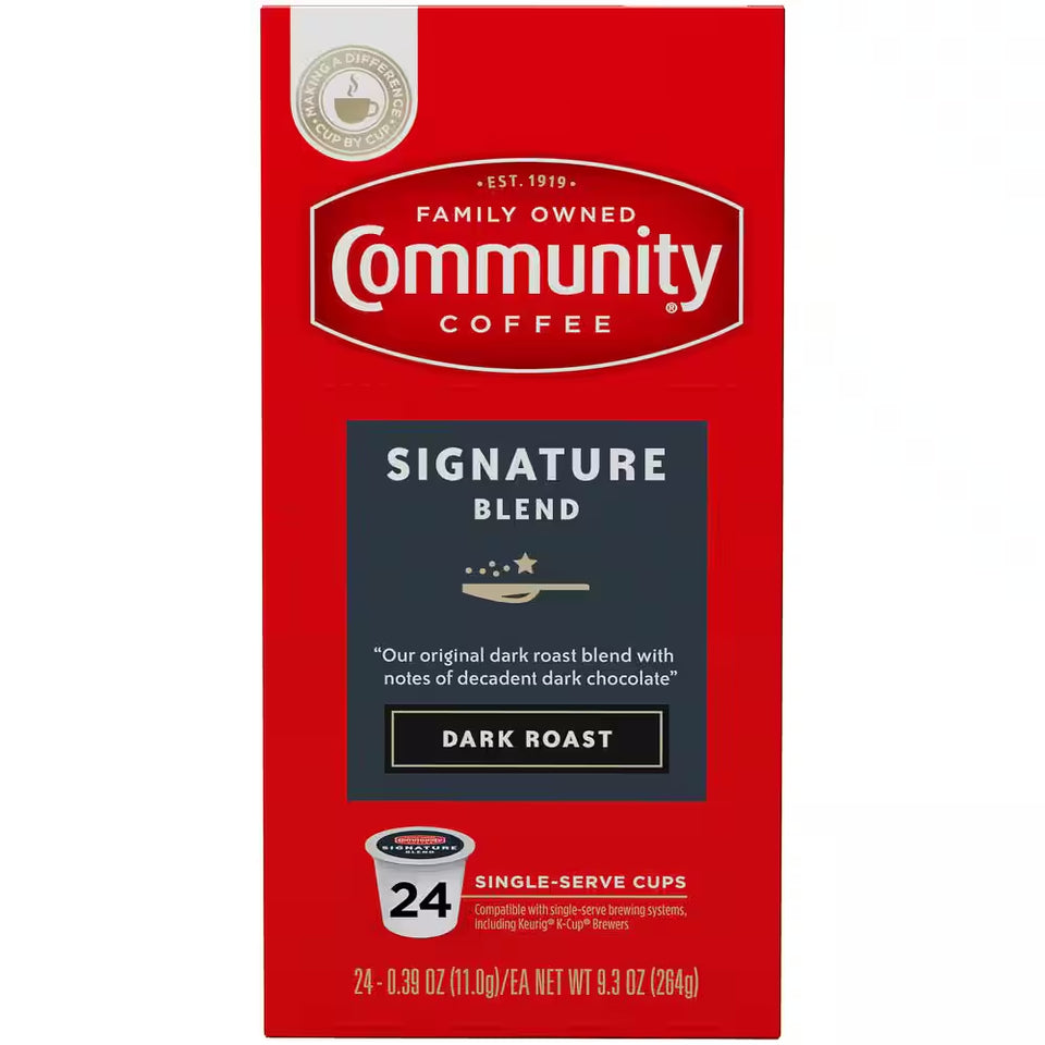 Signature Blend Dark Roast Coffee Single Serve Cups (96-Pack)