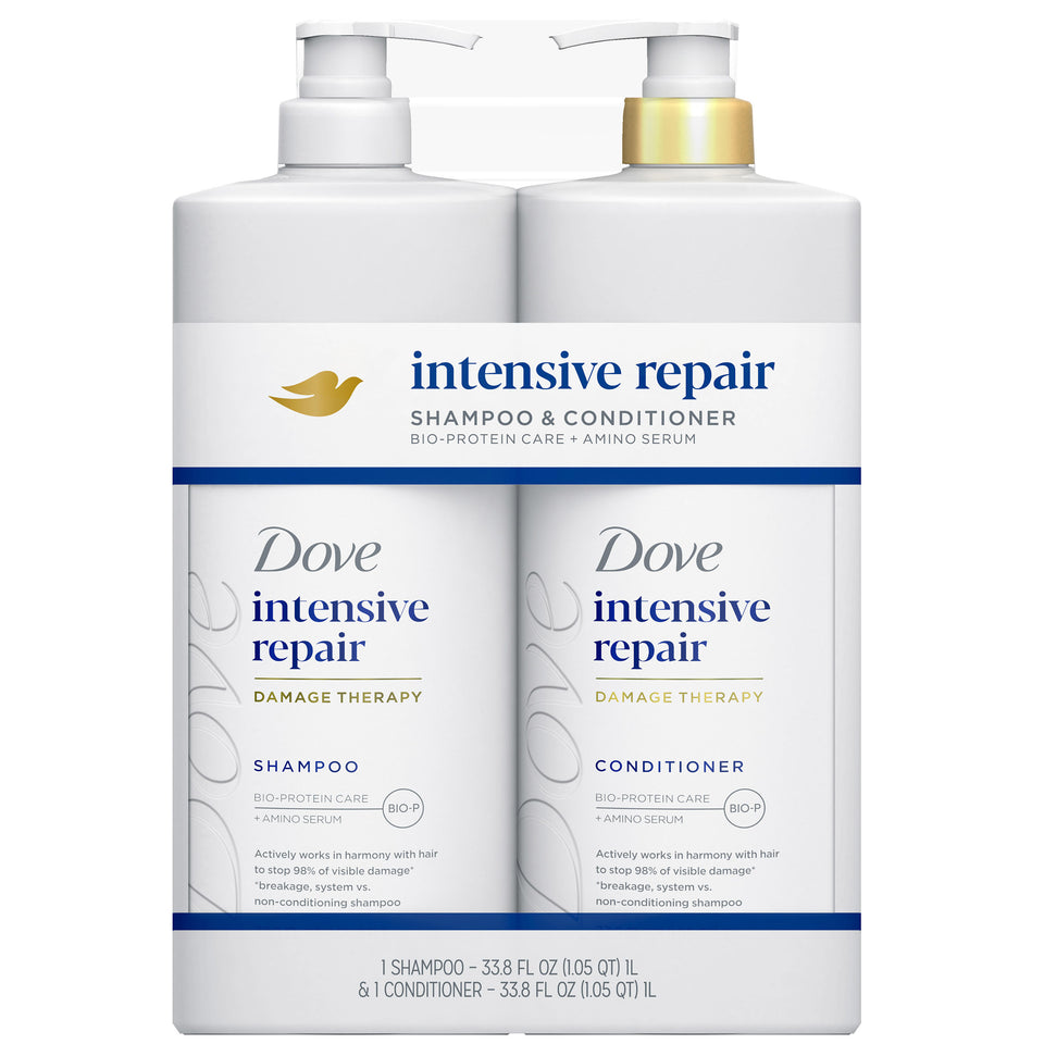 Intensive Repair Damage Therapy Shampoo & Conditioner Set, 33.8 Fl Oz