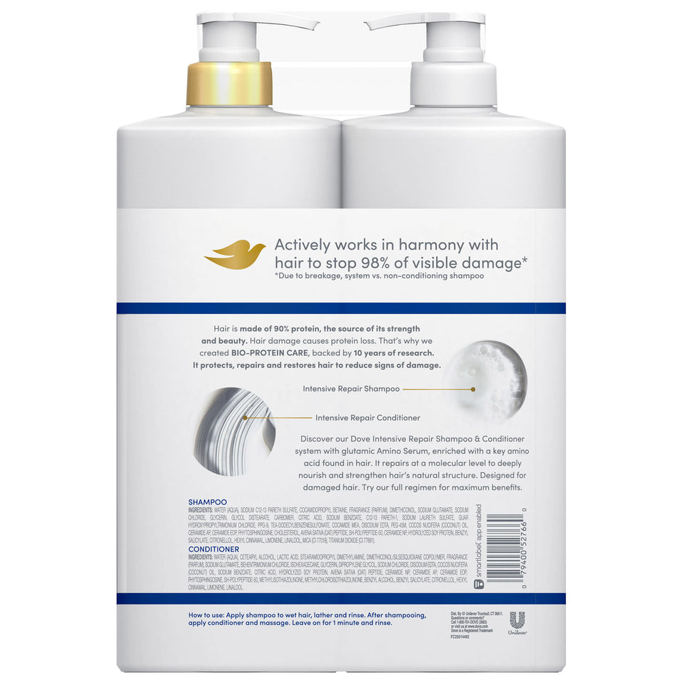 Intensive Repair Damage Therapy Shampoo & Conditioner Set, 33.8 Fl Oz