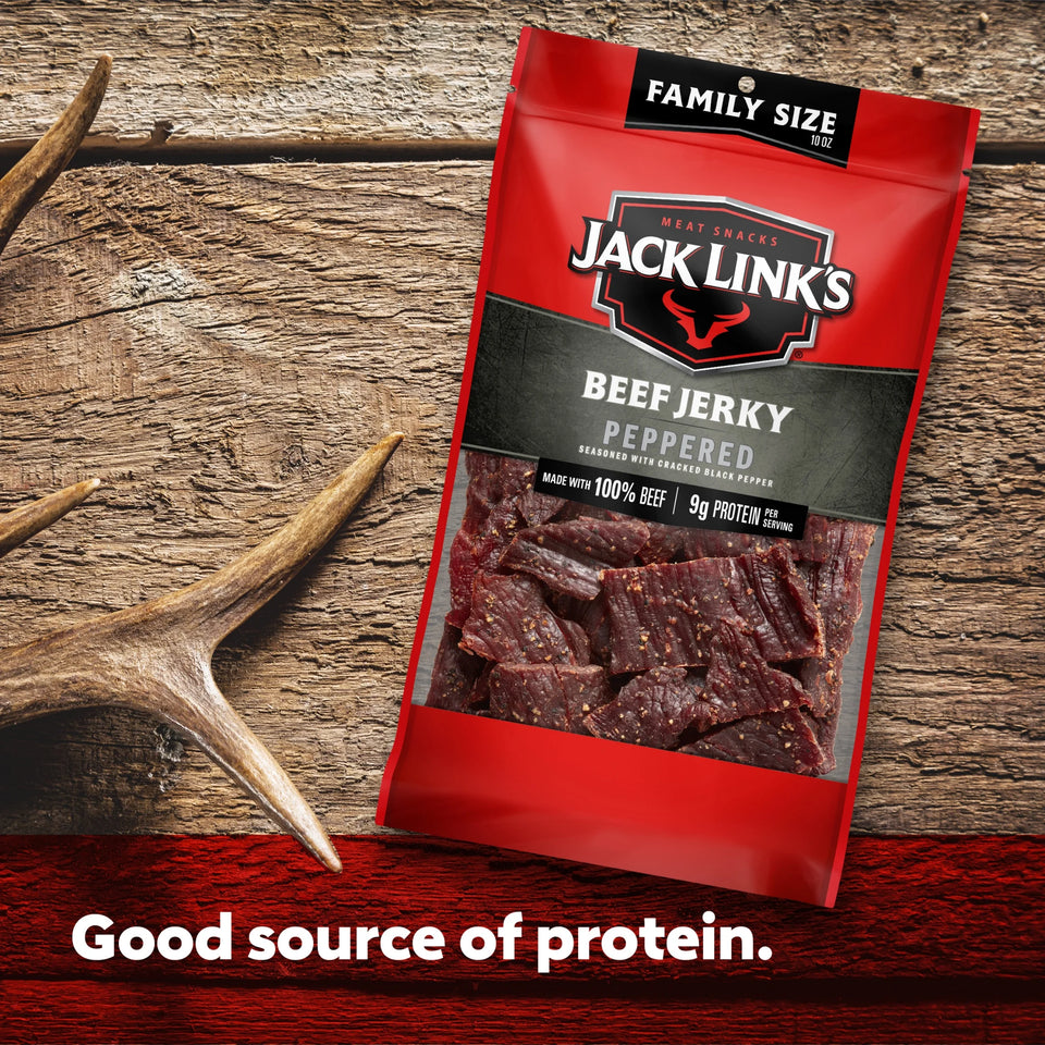 (8 Pack) 10 Ounce  Beef Peppered Jerky 1/1 Count