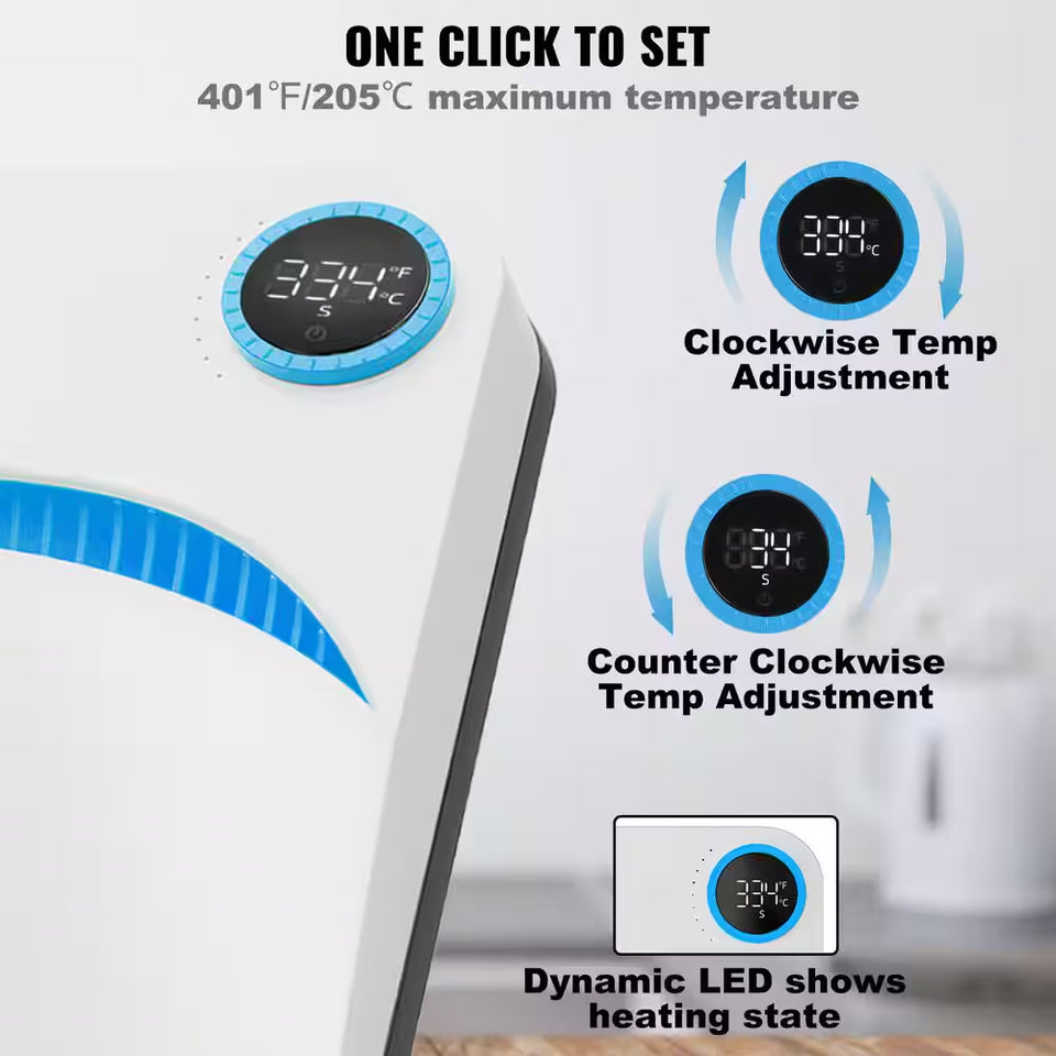 Heat Press 9 X 9 in Portable Easy Press Sublimation Transfer DIY T-Shirt