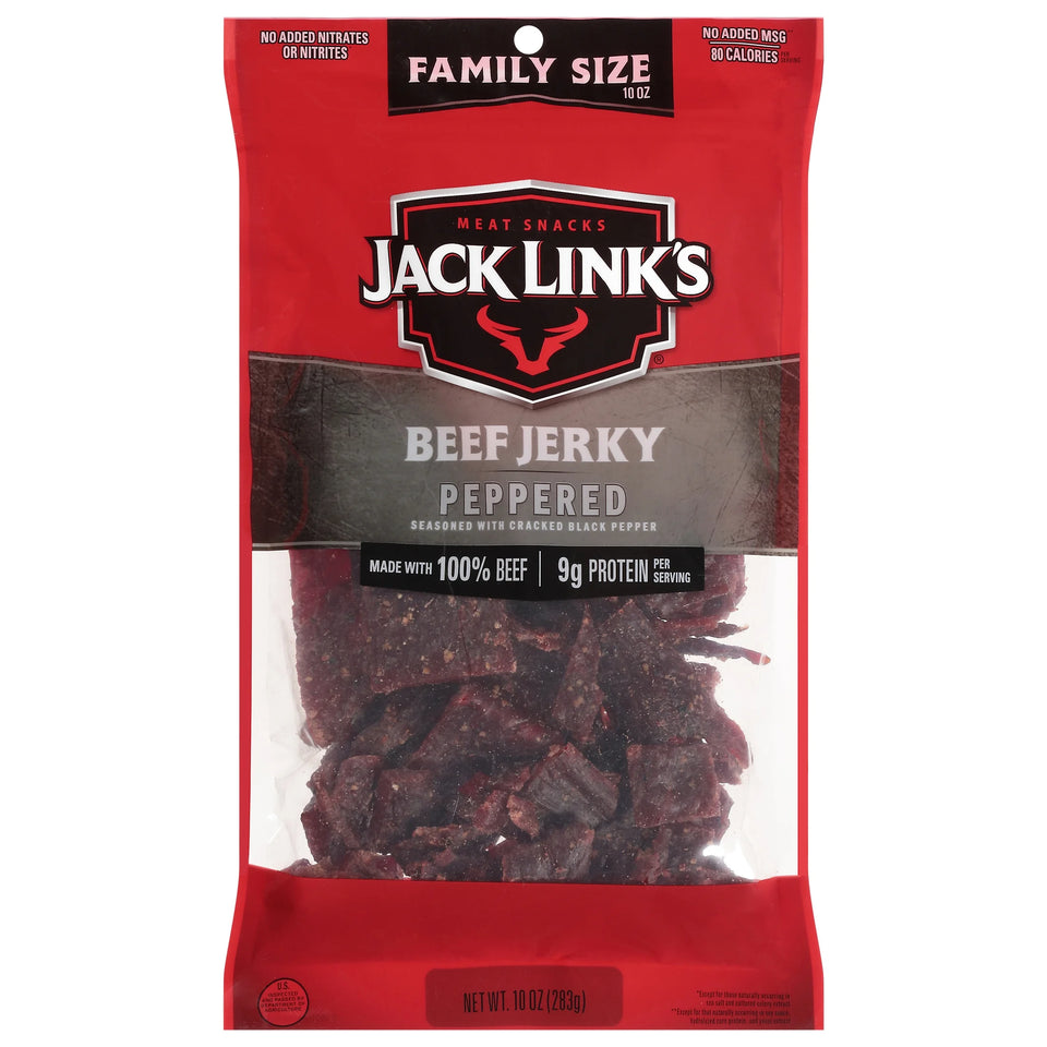 (8 Pack) 10 Ounce  Beef Peppered Jerky 1/1 Count