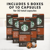by Nespresso Original Line Medium Roast Breakfast Blend Coffee, 50-Count Espresso Pods