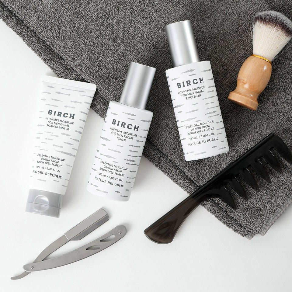 Birch Intensive Moisture for Men Facial Skincare Kit
