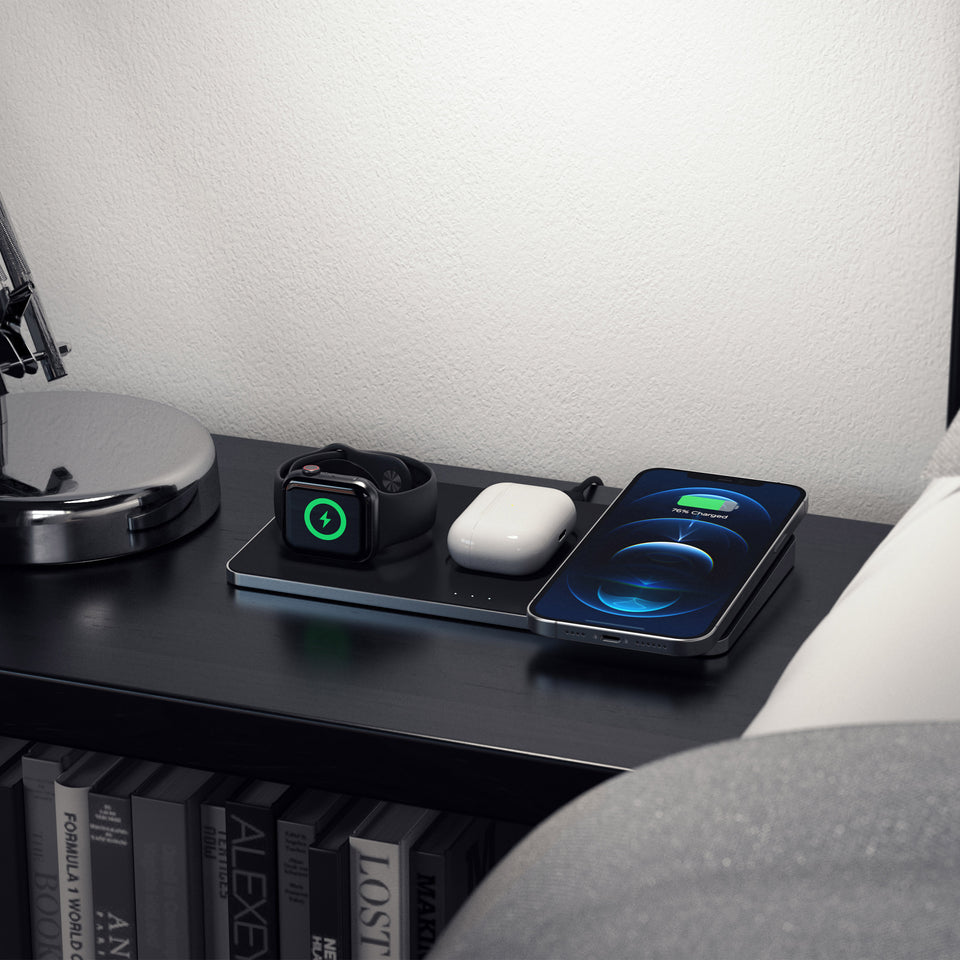 Trio Wireless Charger with Magnetic Pad