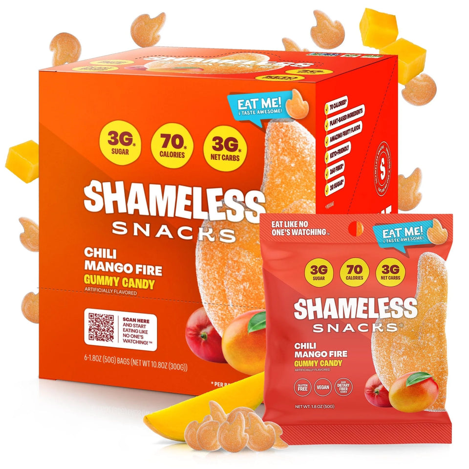s - Healthy Low Calorie Snacks, Low Carb Keto Gummies (Gluten Free & Non GMO Candy) - 6 Pack Green Apple Blast