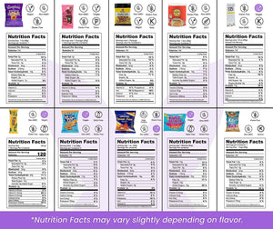 Vegan Gluten-Free Snack Gift Box: Variety of Delicious and Tasty Vegan Candy, Chips, Protein Bars, Cookies - Ideal Gift for Kids, Women, Men, Families and Holidays