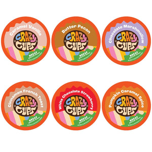 Decaf Variety Pack, Hot or Iced Coffee Pods Variety with Decaf Flavored Coffee Pods for Keurig K Cups Machines, 72 Count
