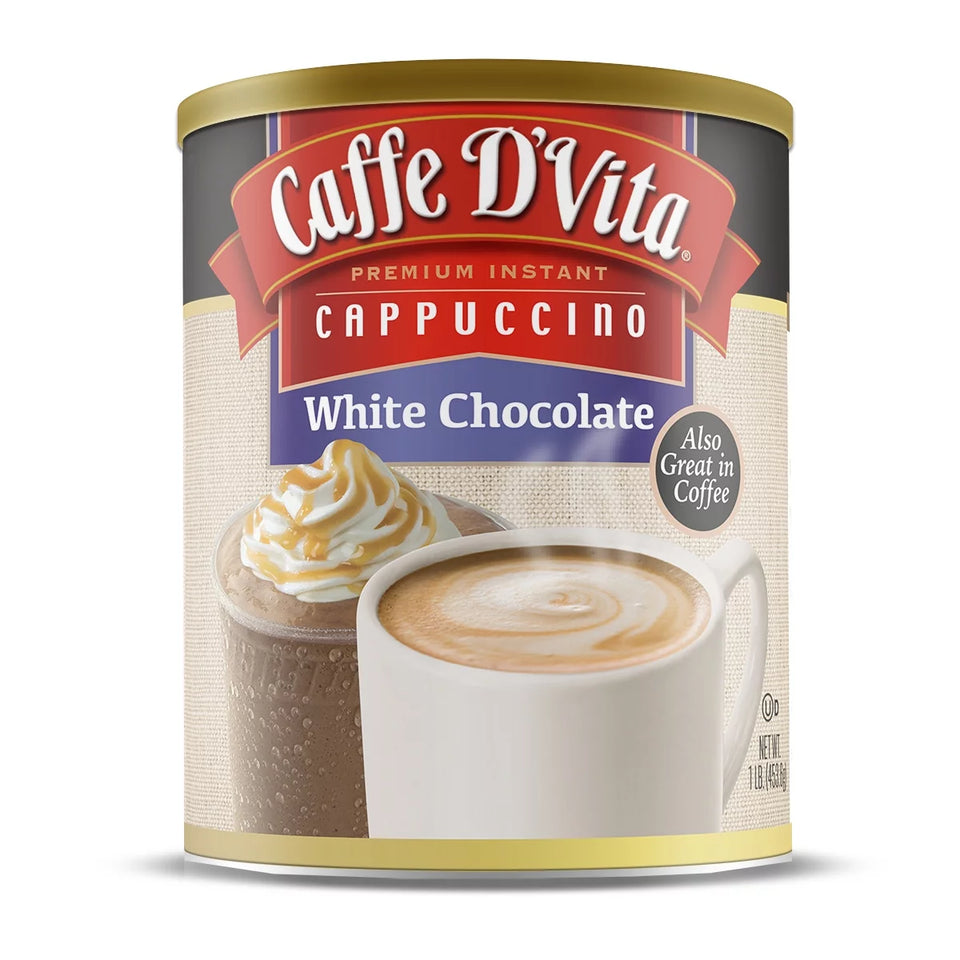 (6 Pack)  White Chocolate Cappuccino, 16 Oz Canister