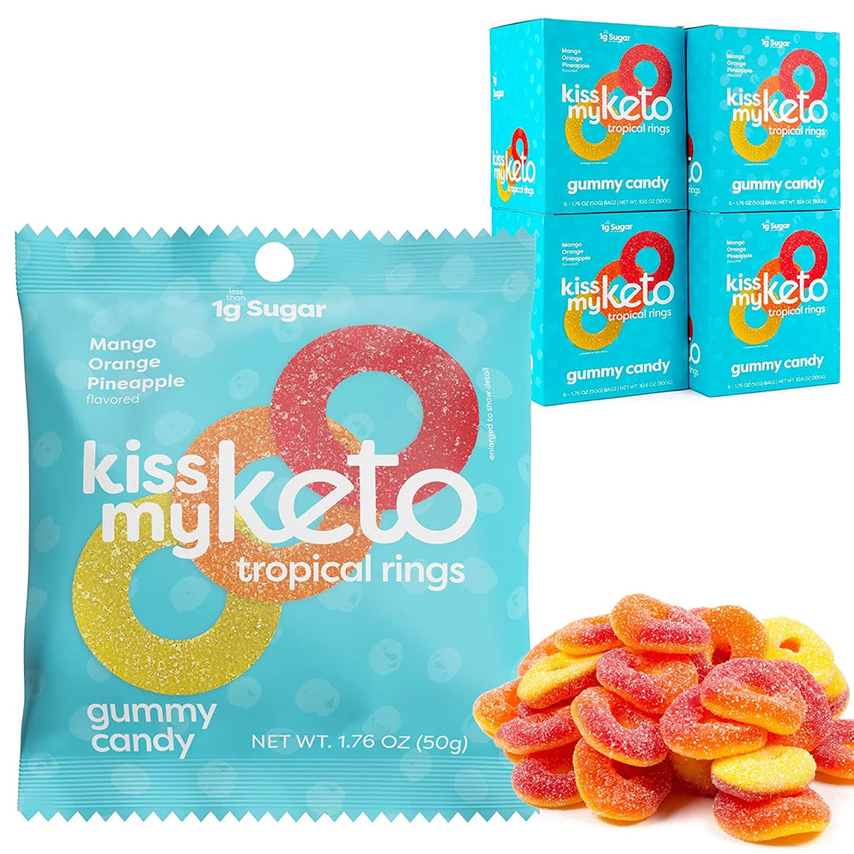 Gummy Candy, Sour Bears, 8 Bags, 0.88 Oz (25 G)