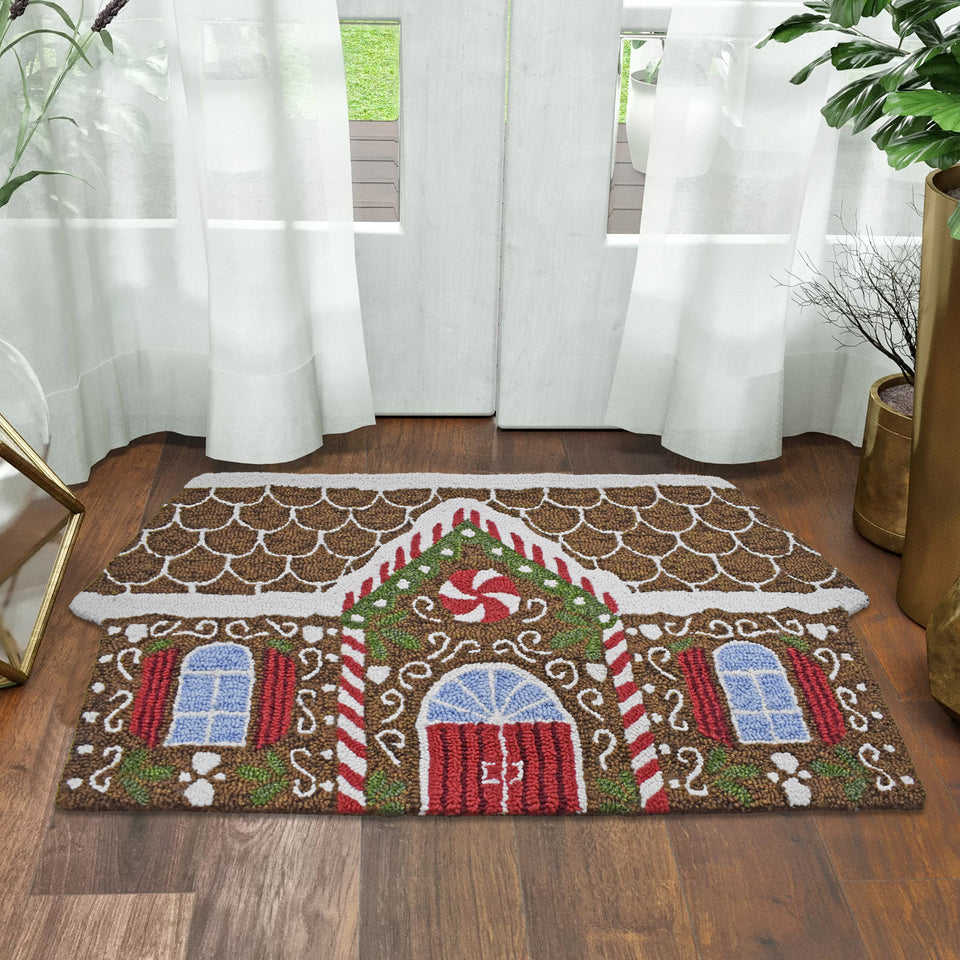 Holiday Hooked Accent Rug, 22” X 38”