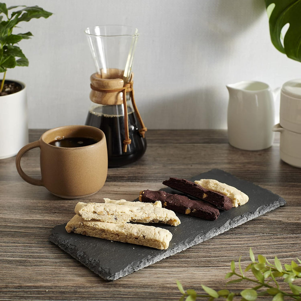 Deluxe Coffee + Biscotti Gift Box | Specialty Coffee Gift Set | Gourmet Coffee Kit | Coffee Gifts for Women and Men | Care Package | Whole Bean Coffee | 16 Piece Variety Set
