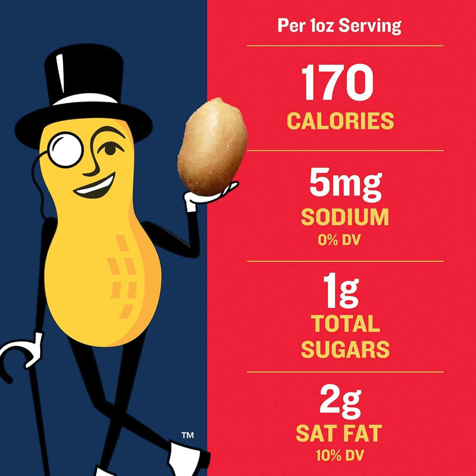 Peanuts, Lightly Salted Peanuts, Dry Roasted, Snacks for Adults, (6 Ct Pack, 2.2 Lb Containers)