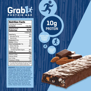 "High Fiber" Dairy Free Protein Bars | 9 Grams Fiber | 10 Grams Protein | Almond Bark Flavor (2 Pack - 10 Bars) | Controls Hunger | Low Calorie | Lower Net Carbs