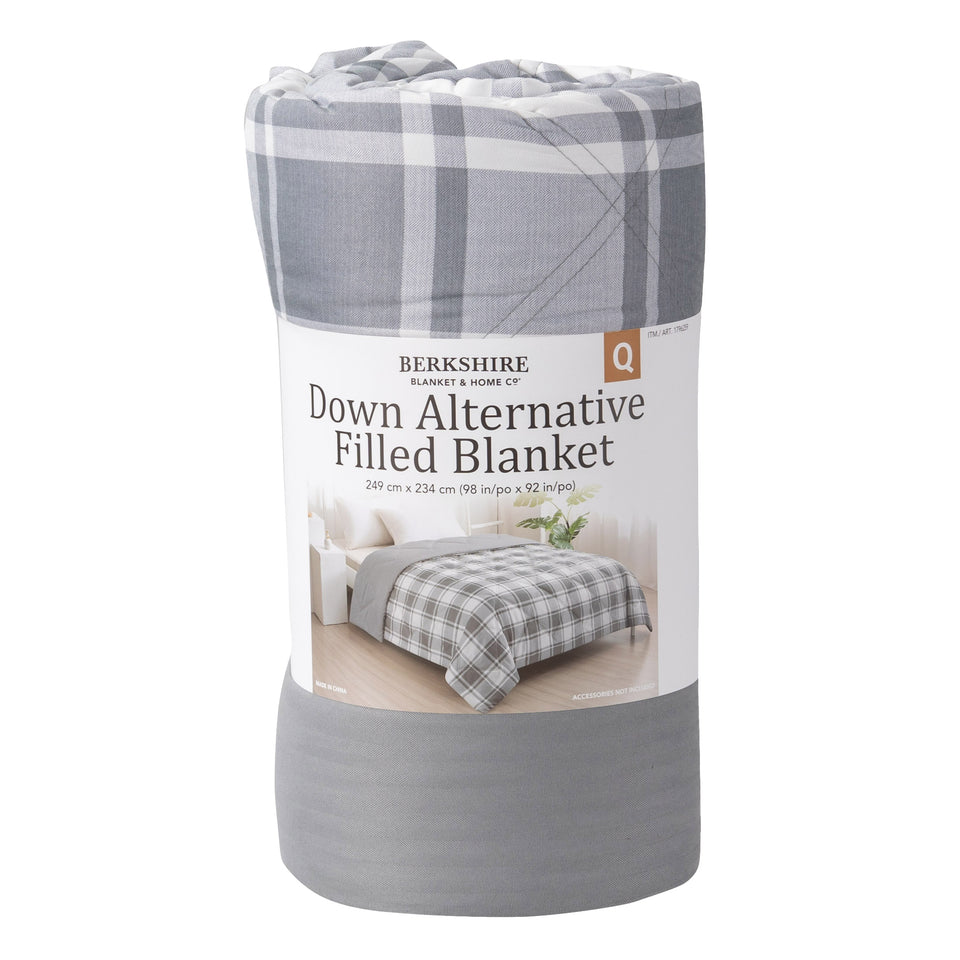 Herringbone Microfiber down Alternative Blanket