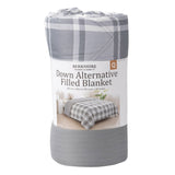 Herringbone Microfiber down Alternative Blanket