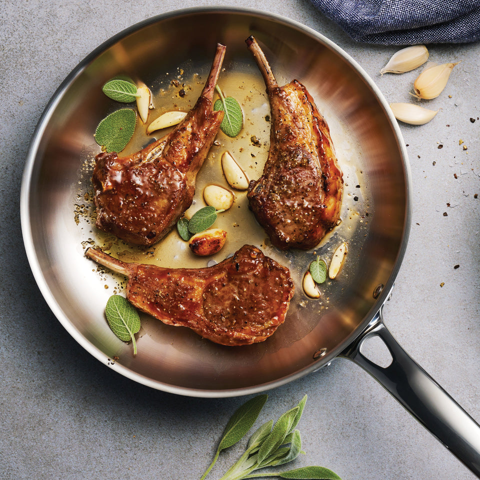12-Piece Tri-Ply Clad Stainless Steel Cookware Set