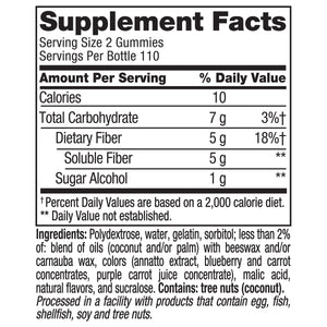 Fiber Well 5 G Sugar Free Fiber, 220 Gummies